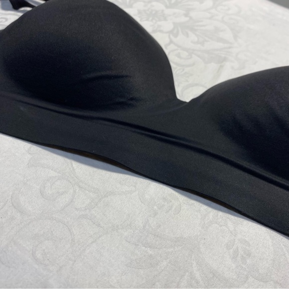 Soma Enbliss Wireless Bra Black 32D Excellent Condition Lace Back Straps - Picture 9 of 10